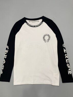 Classic Chrome Hearts Casual Long-Sleeve Black And White